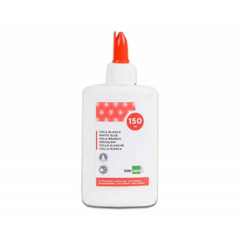 Pegamento cola blanca lavable liderpapel bote 150 ml.