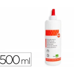 PEGAMENTO COLA BLANCA LAVABLE LIDERPAPEL 500 ML