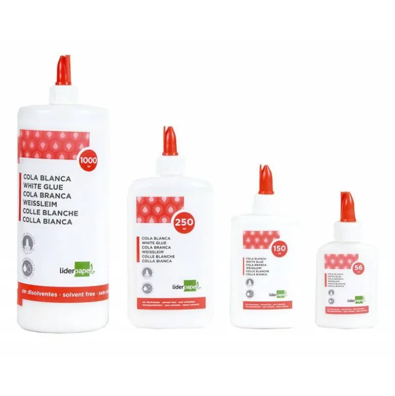 Pegamento cola blanca marca Liderpapel de 1 LITRO