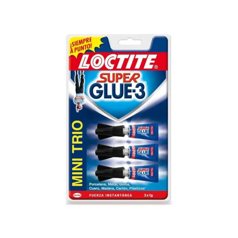 Pegamento Instantaneo loctite Super Glue 3 x1 gr