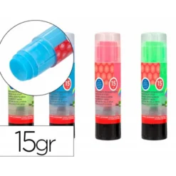 PEGAMENTO LIDERPAPEL EN BARRA 15 GR COLOR NEON UNIDAD