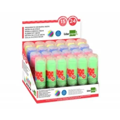 PEGAMENTO LIDERPAPEL EN BARRA 15 GR COLOR NEON UNIDAD