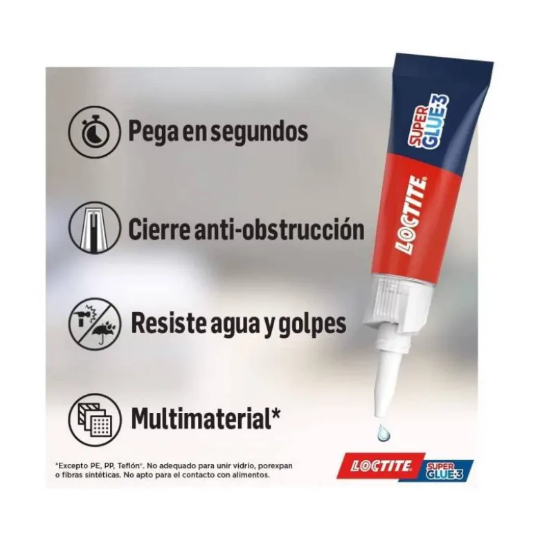 Pegamento Loctite 3 gr adhesivo instantaneo