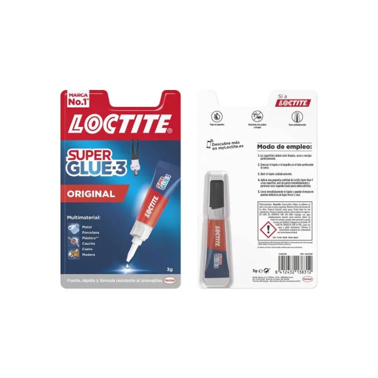 Pegamento Loctite 3 gr adhesivo instantaneo