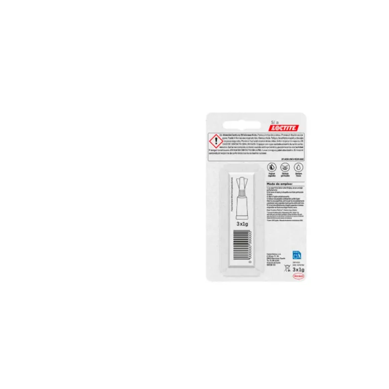 PEGAMENTO LOCTITE SUPER GLUE-3 ADHESIVO INSTANTANEO ORIGINAL POWER GEL 1 GR BLISTER DE 3 UNIDADES