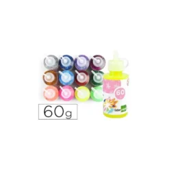 Pegamento purpurina Liderpapel fantasia colores metalicos surtidos envase de 60gr