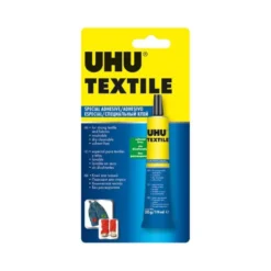 PEGAMENTO UHU ESPECIAL TEXTIL TUBO 20 GR EN BLISTER