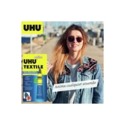 PEGAMENTO UHU ESPECIAL TEXTIL TUBO 20 GR EN BLISTER
