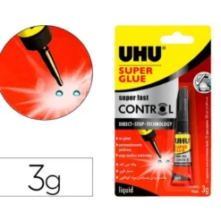 Pegamento uhu instantaneo control tecnologia stop 3 gr