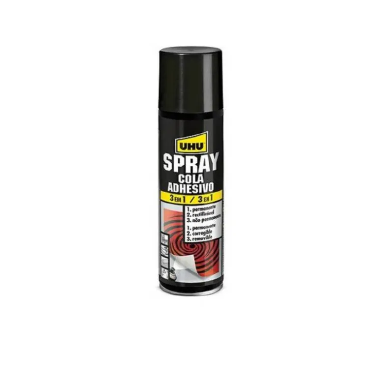 PEGAMENTO UHU SPRAY ADHESIVO 3 EN 1 PERMANENTE BOTE DE 200 ML