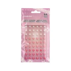 PEGATINAS IMAGINOVO GEMAS BLANCAS Y ROSAS BRILLANTES CON RELIEVE PARA TODAS SUPERFICIES 190X105 MM EN