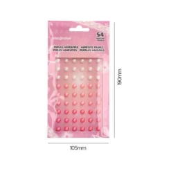PEGATINAS IMAGINOVO GEMAS BLANCAS Y ROSAS BRILLANTES CON RELIEVE PARA TODAS SUPERFICIES 190X105 MM EN