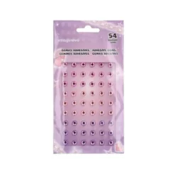 PEGATINAS IMAGINOVO GEMAS ROSAS Y MORADAS BRILLANTES CON RELIEVE PARA TODAS SUPERFICIES 190X105 MM EN