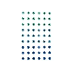 PEGATINAS IMAGINOVO GEMAS VERDES Y AZULES BRILLANTES CON RELIEVE PARA TODAS SUPERFICIES 190X105 MM EN