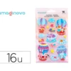PEGATINAS IMAGINOVO GLOBO MAGIC DREAMS CON RELIEVE 210X130 MM EN BLISTER