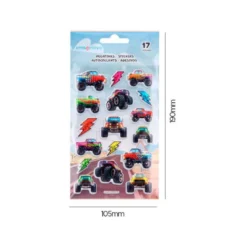 PEGATINAS IMAGINOVO KIDS CARRERAS GOMA EVA 190X105 MM EN BLISTER