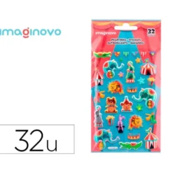 PEGATINAS IMAGINOVO KIDS CIRCO GOMA EVA 190X 05 MM EN BLISTER