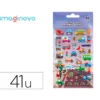 PEGATINAS IMAGINOVO KIDS COCHES CON RELIEVE 190X105 MM EN BLISTER
