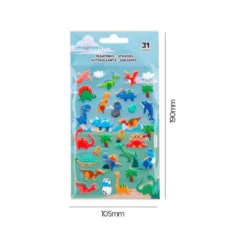 PEGATINAS IMAGINOVO KIDS DINOSAURIOS GOMA EVA 190X105 MM EN BLISTER