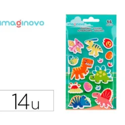 PEGATINAS IMAGINOVO LUMINOSAS DINOSAURIOS LUMINOSAS 190X105 MM EN BLISTER