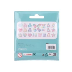 PEGATINAS IMAGINOVO NOTAS ADHESIVAS PAPEL FORMA OSO Y CORAZON 110X105 MM EN BLISTER