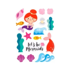 PEGATINAS IMAGINOVO SIRENAS MAGIC DREAMS CON RELIEVE 210X130 MM EN BLISTER