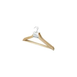 PERCHA ROZENBAL MADERA NATURAL BARNIZADA PACK DE 3 UNIDADES