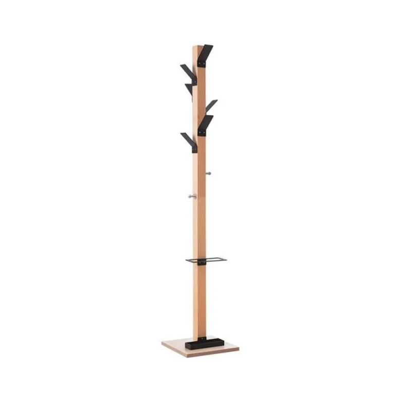 Perchero madera Paperflow con paraguero Negro