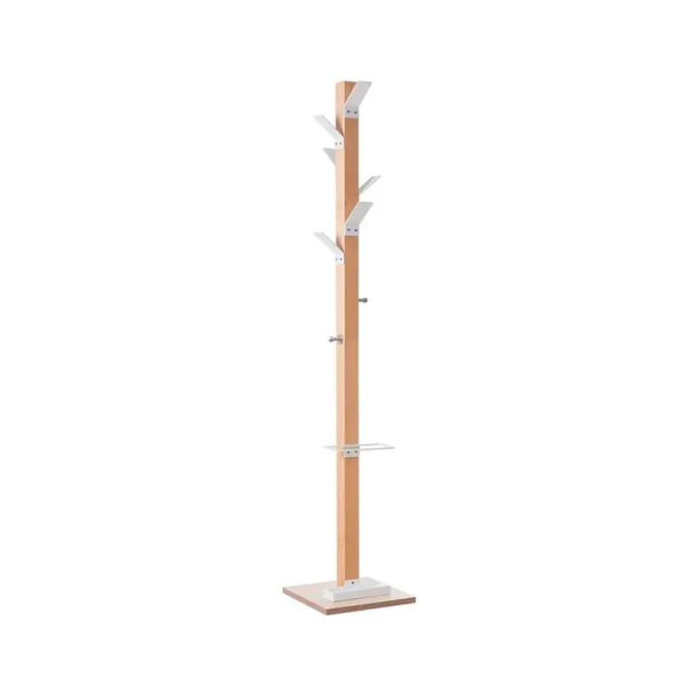 Perchero madera Paperflow con paraguero Blanco