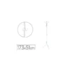 Perchero metalico de pie Q-Connect color Blanco 8 colgadores