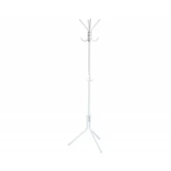 Perchero metalico de pie Q-Connect color Blanco 8 colgadores