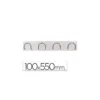 Perchero metalico pared Sie 611 Blanco 4 colgadores
