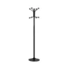 Perchero metalico pie 8 colgadores color negro 177x38 cm
