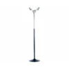 Perchero metalico pie 6 colgadores color negro/cromado177x38 cm