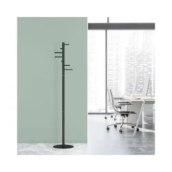PERCHERO ROCADA MAULCAURUS 7 COLGADORES COLOR NEGRO 350X350X1770 MM
