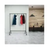 PERCHERO ROCADA MAULLIMBO CABALLETE EXTENSIBLE CON RUEDAS COLOR NEGRO 1270X505X1570 MM