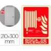 PICTOGRAMA ARCHIVO 2000 BOCA DE INCENDIO PVC COLOR ROJO LUMINISCENTE 210X300 MM