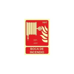 PICTOGRAMA ARCHIVO 2000 BOCA DE INCENDIO PVC COLOR ROJO LUMINISCENTE 210X300 MM