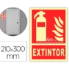 PICTOGRAMA ARCHIVO 2000 EXTINTOR PVC COLOR ROJO LUMINISCENTE 210X300 MM