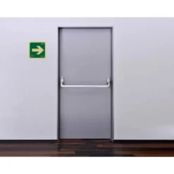 PICTOGRAMA ARCHIVO 2000 FLECHA DERECHA PVC COLOR VERDE LUMINISCENTE 224X224 MM