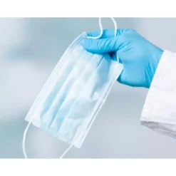 PICTOGRAMA ARCHIVO 2000 OBLIGATORIO EL USO DE GUANTES Y MASCARILLA PVC COLOR AZUL 210X297 MM