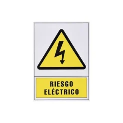 PICTOGRAMA ARCHIVO 2000 RIESGO ELECTRICO PVC COLOR AMARILLO LUMINISCENTE 210X297 MM