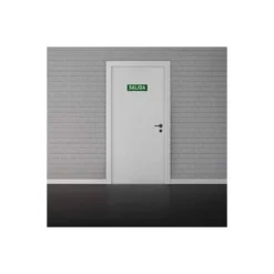 PICTOGRAMA ARCHIVO 2000 SALIDA PVC COLOR VERDE LUMINISCENTE 300X105 MM PACK DE 2 UNIDADES