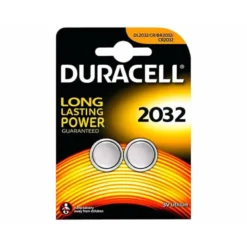 Pila alcalina boton Duracell CR2032 Blister 2 unidades