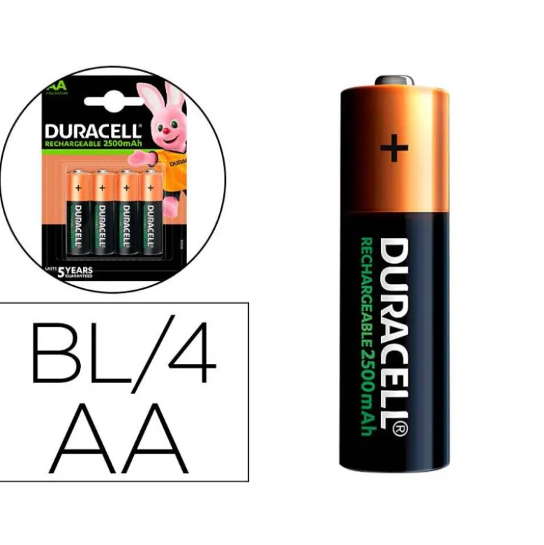 Pila Duracell recargable Staycharged AA