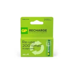 PILA GP RECARGABLE AA 2100 MAH BLISTER DE 4 UNIDADES