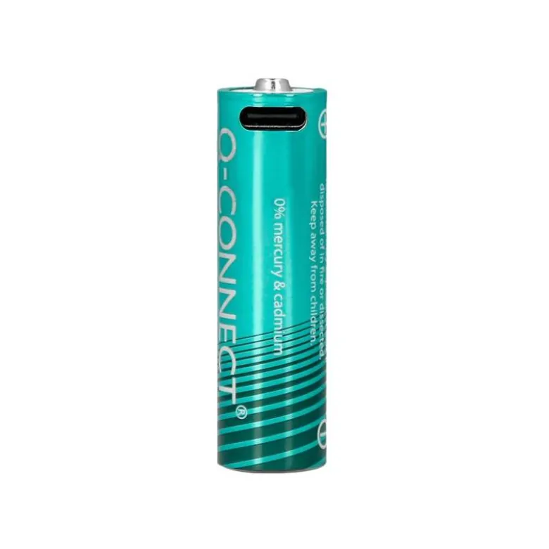 PILA Q-CONNECT AA RECARGABLE POR USB-C BLISTER DE 4 UNIDADES