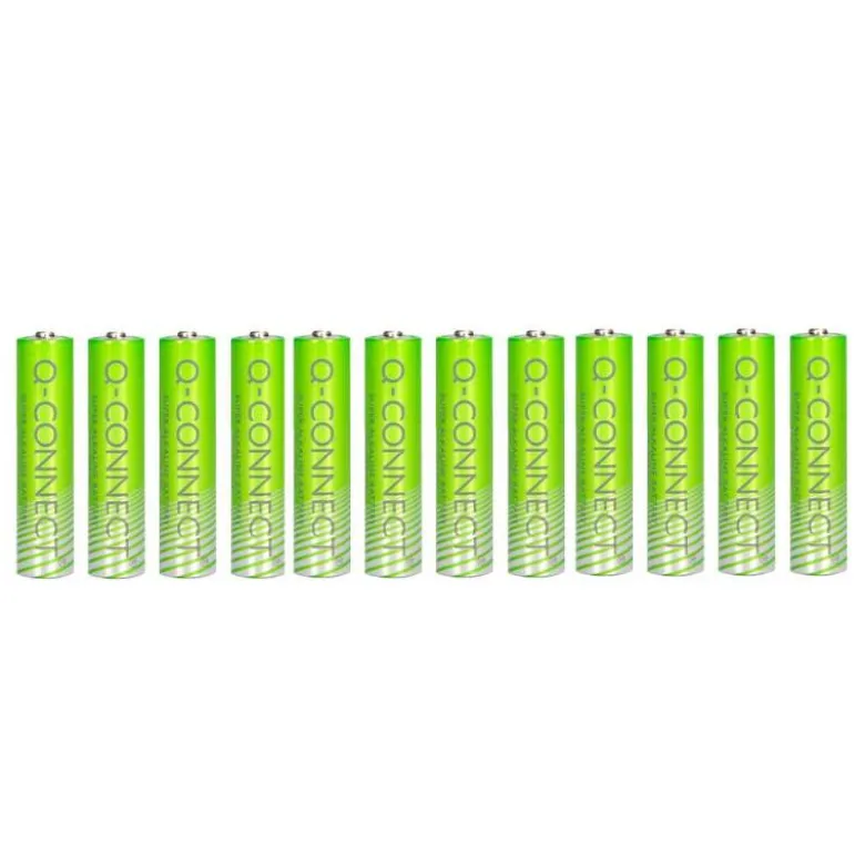 PILA Q-CONNECT ALCALINA AAA BLISTER CON 12 UNIDADES