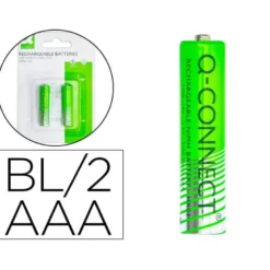 PILA Q-CONNECT ALCALINA AAA RECARGABLE BLISTER DE 2 UNIDADES