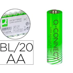 Pila Q-Connect Alcalina AA Blister de 20 unidades